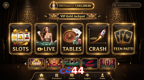 Main screen of C444 casino page for PK players